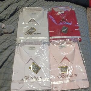 Berlioni Dress Shirt Lot Of 4 New